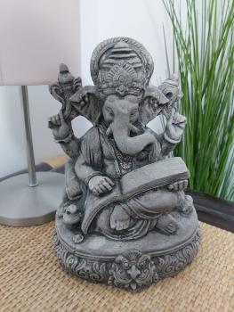 Steinfigur_Gartenfigur_Ganesha-Gluecksbringer