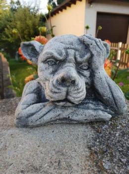 Gartenfigur Gargoyle denkend