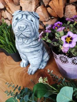 Steinfigur_Gartenfigur_Shar_Pei_Eli