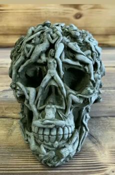Gartenfigur Skull Totenkopf Porno