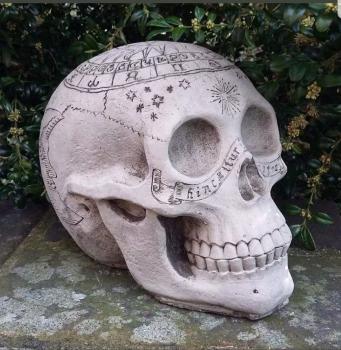 Gartenfigur Skull Totenkopf Zodiac